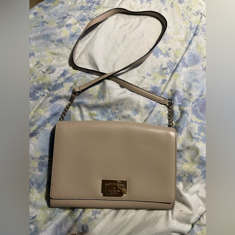 Kate Spade Tan Leather Cross Body Bag
